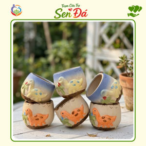Chậu Gốm Mini Hình Khủng Long