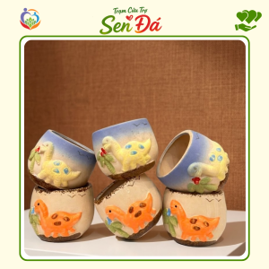 Chậu Gốm Mini Hình Khủng Long