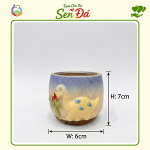 Chậu Gốm Mini Hình Khủng Long