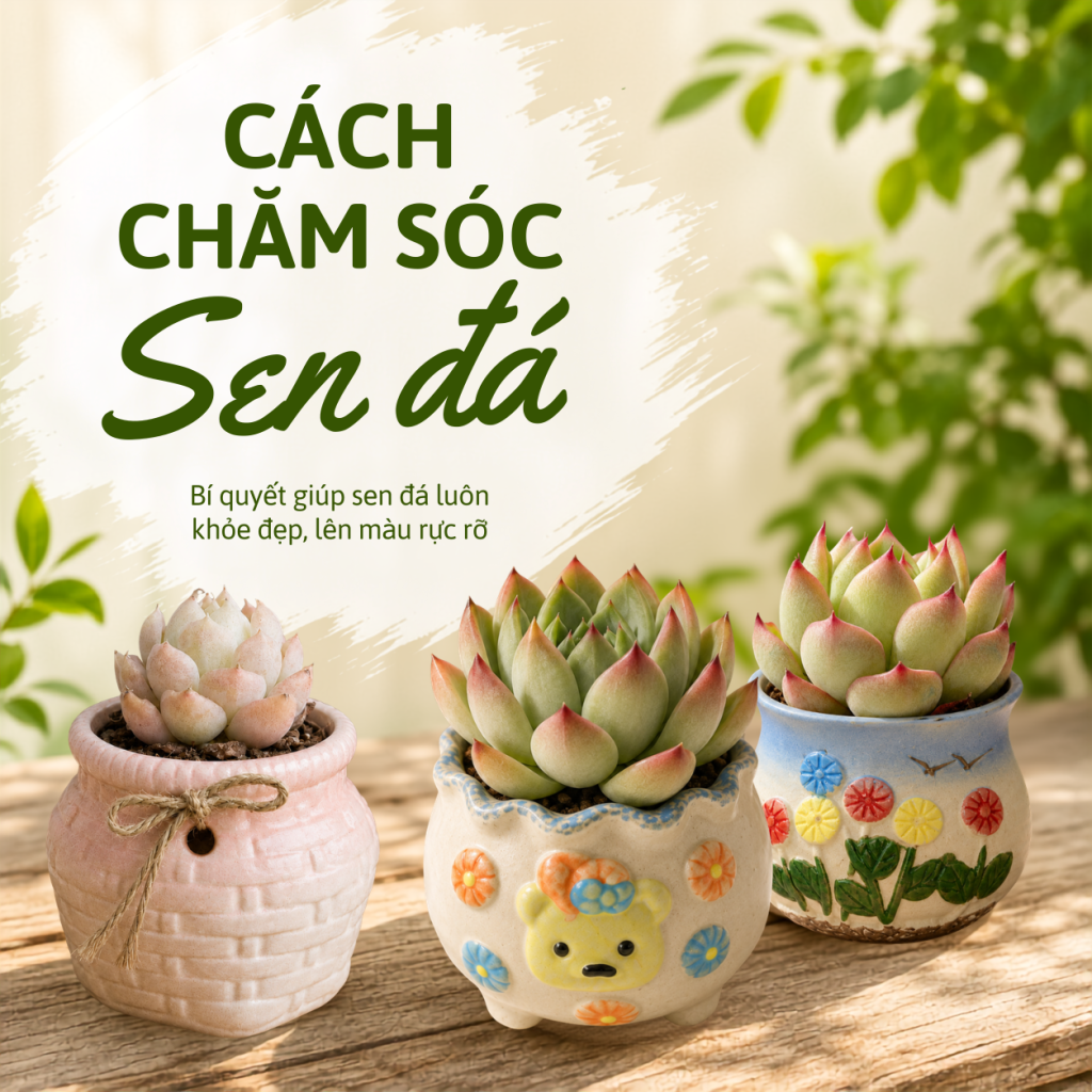 Cách Chăm Sóc Sen Đá