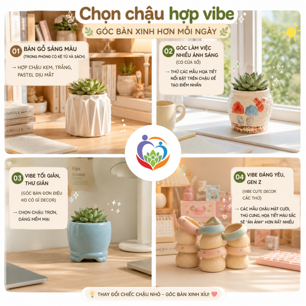 bí quyết chọn chậu gốm decor