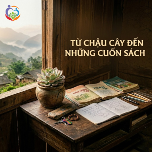 Từ chậu cây đến những cuốn sách