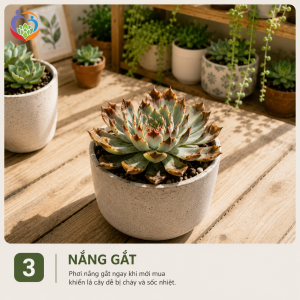 Sai lầm 3: Để bên ngoài ánh nắng gắt