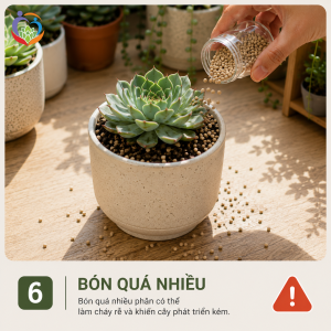 Sai lầm 6: Bón phân quá nhiều