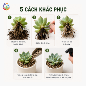 Cách khắc phục lá sen đá không bị nhăn